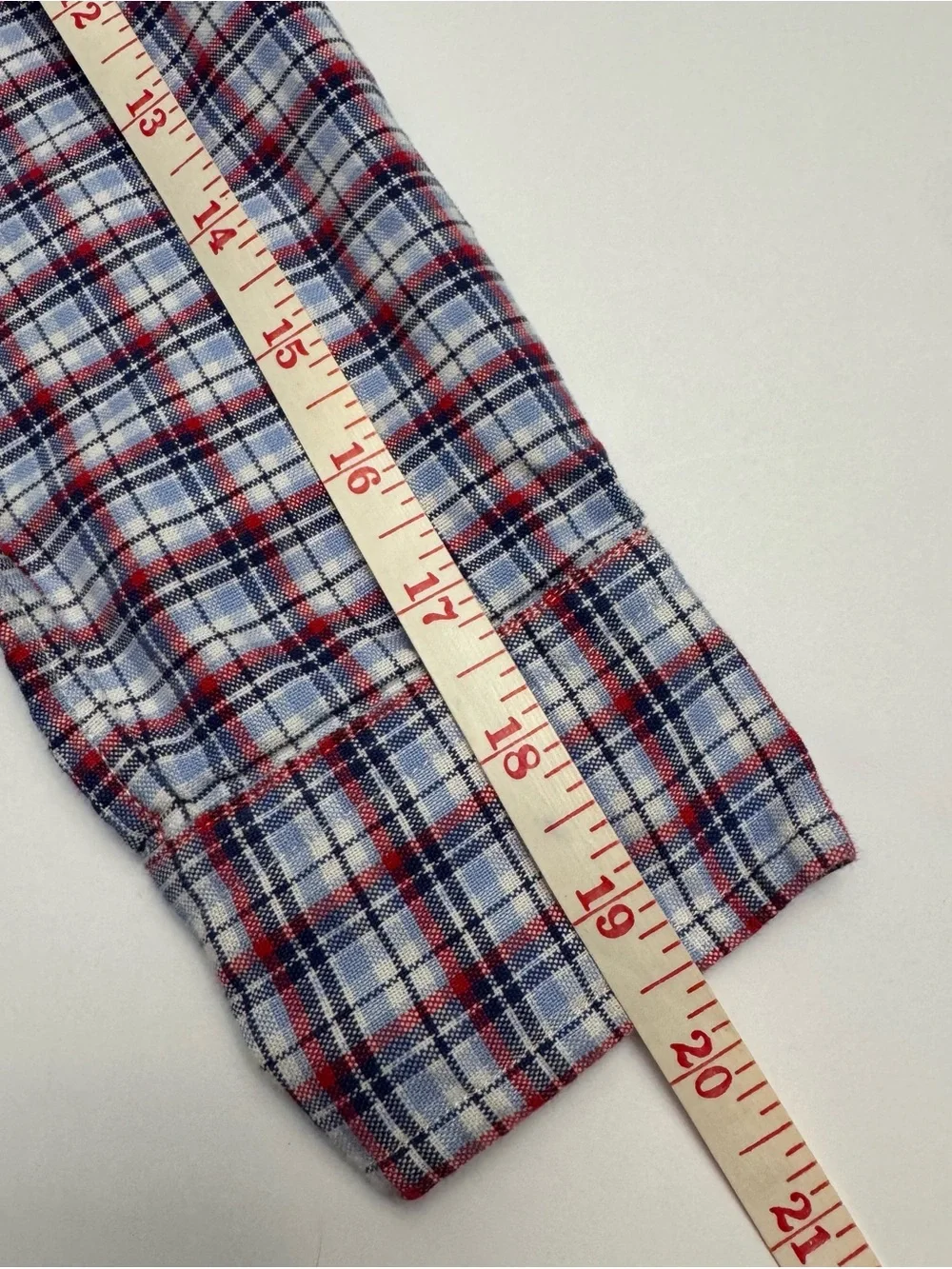 Ralph Lauren Boys Plaid Button-Down Shirt - Blue & Red Plaid Size M (10-12)